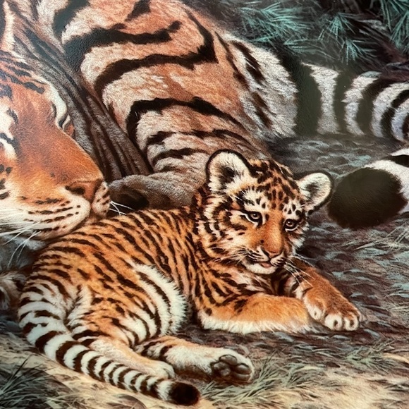 The Siberian Tiger Will Nelson Vintage Last of Their Kind Endangered Plate - Picture 14 of 16